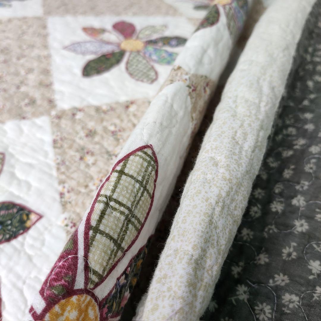 キルトベッドカバー3点セット綿マルチカバー キルティング 1126