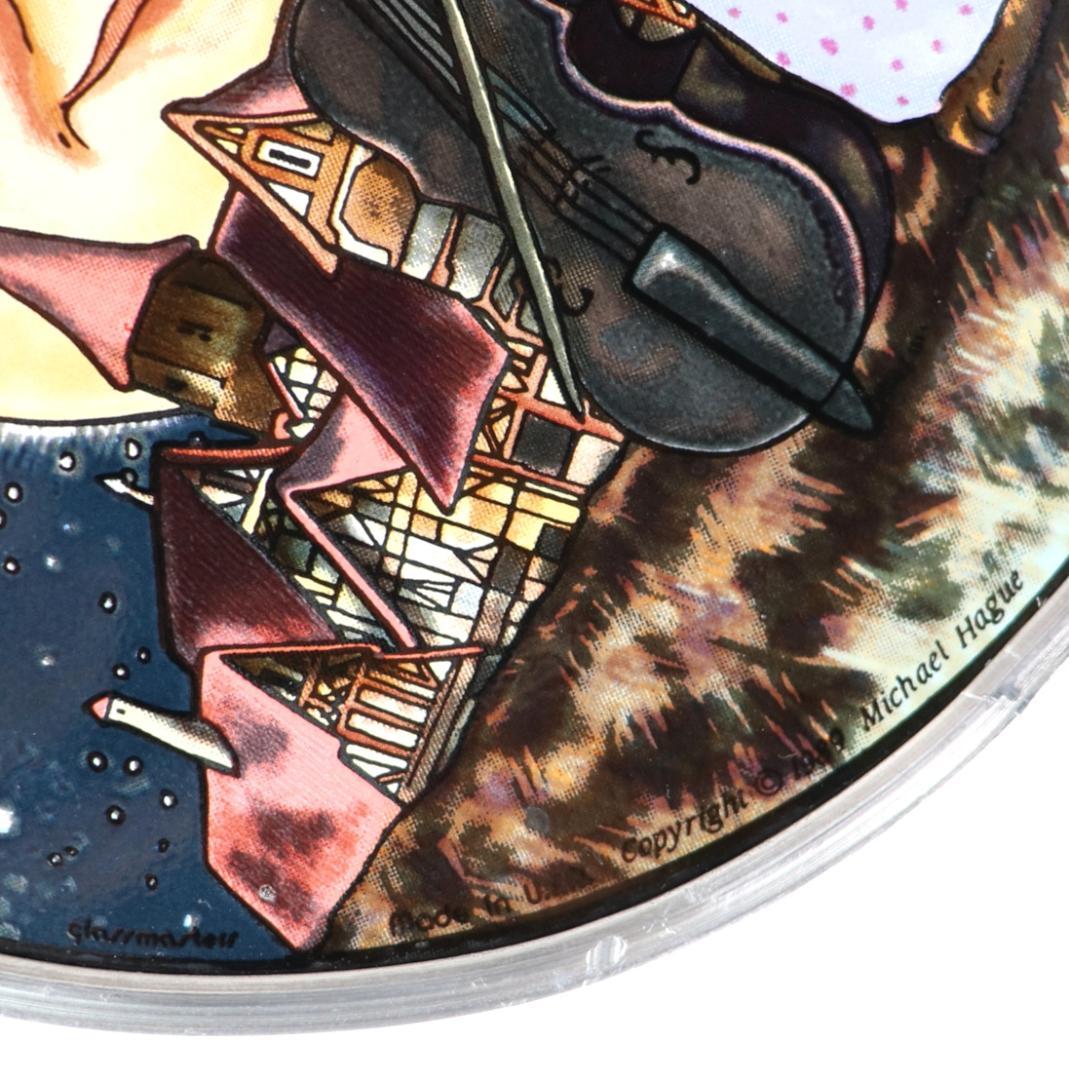 マイケル・ハーグ ヴィンテージ ステンドグラス 丸型 童話 マザーグース