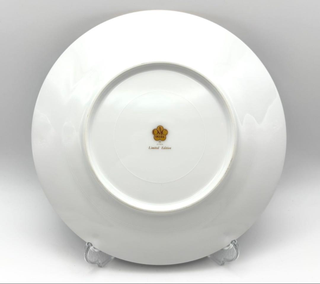 【未使用 5枚】大倉陶園 ブルーローズ Limited Edition 20cm
