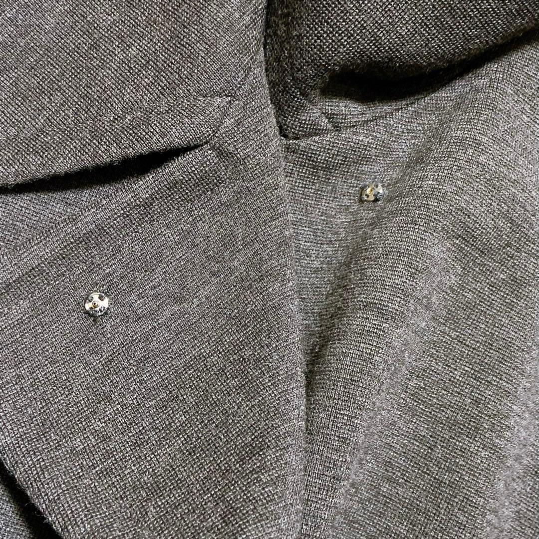 良品☆グッチ　ウールコート　ジャケット　ダブルブレスト　チェーン　ペプラム　42