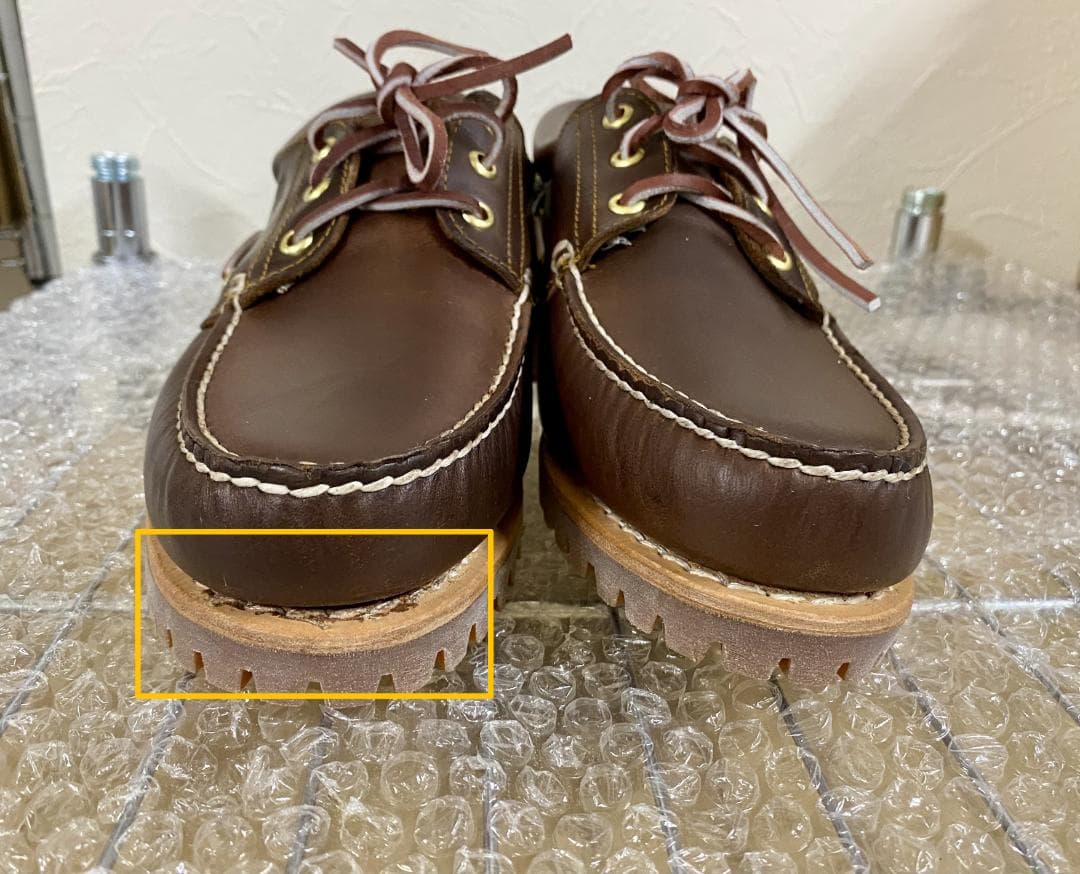 新品未使用　Timberland ブラウン レザー ローファー　26.5サイズ