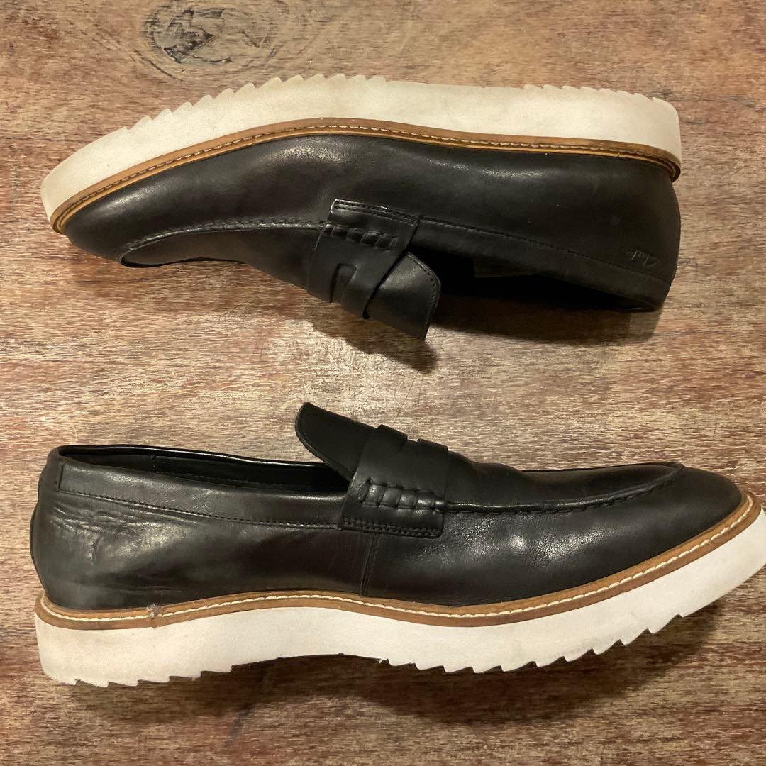 30cm！クラークス ローファー アーネストフリー メンズ ブラック レザー