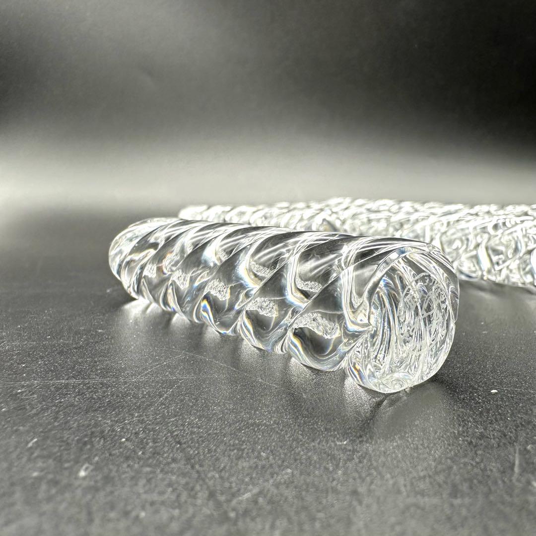 【美品】Baccarat バカラ カトラリーレスト ツイストバンブー12本