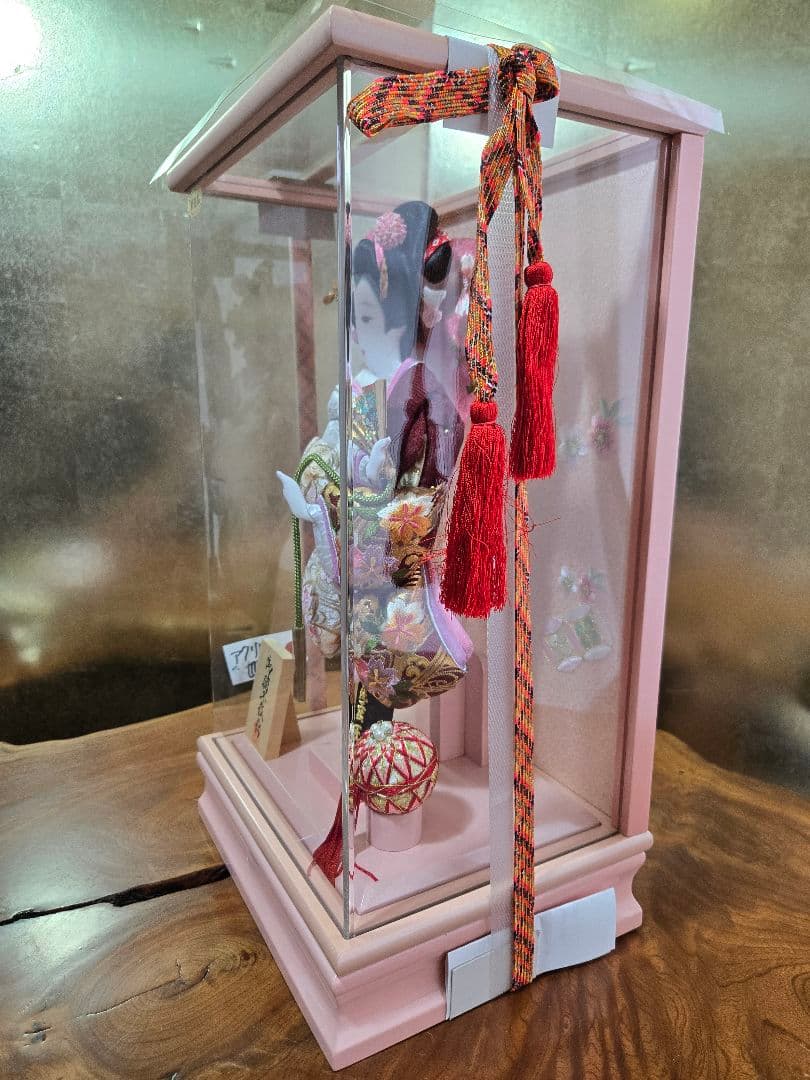 【一点限り】正月飾り　羽子板　ケース飾り　※閉店セール　H40