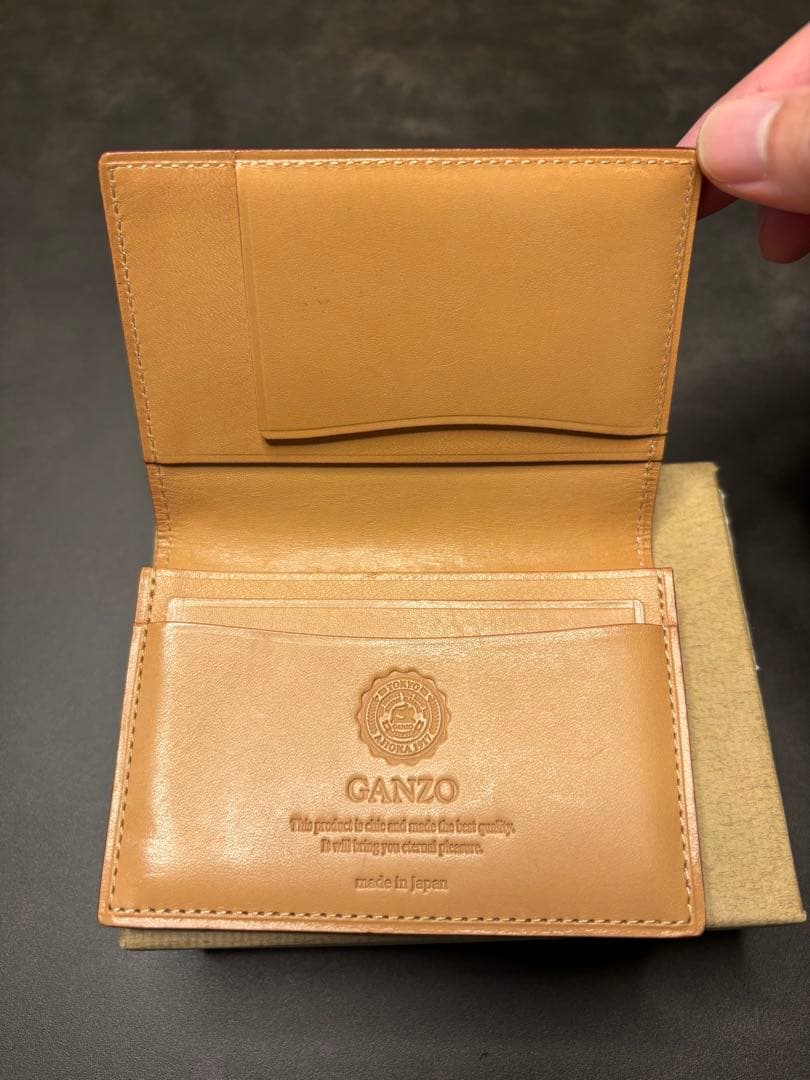 GANZO コードバン 名刺入れ ブラック