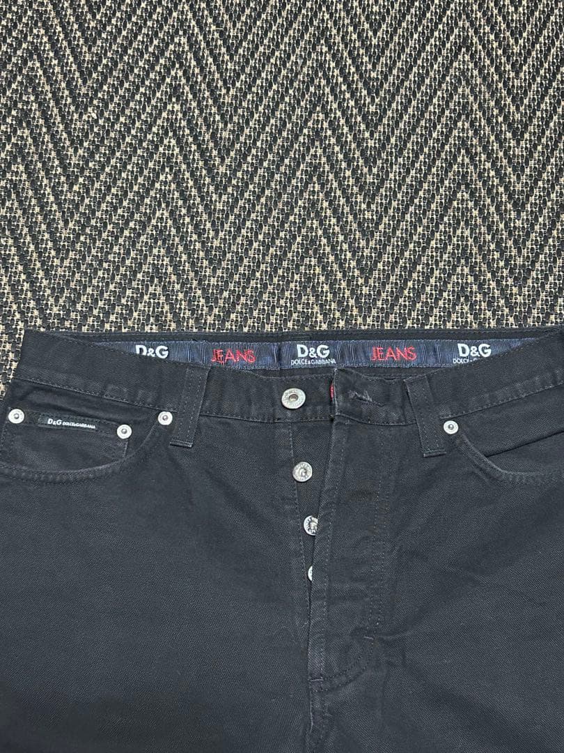 d&g dolce&gabbana straight jeans 黒 hedi