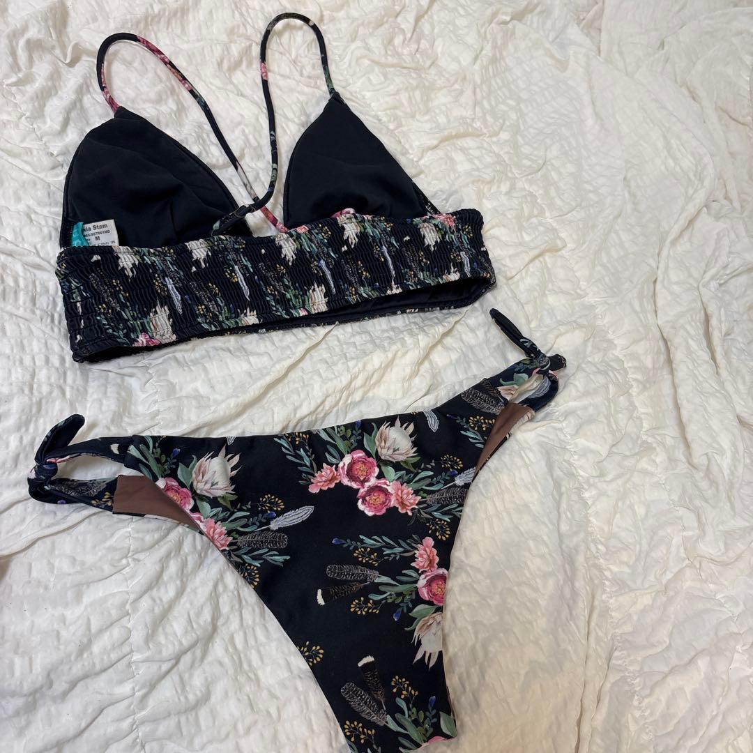 アリシアスタン フローラル柄 セパレート水着 M