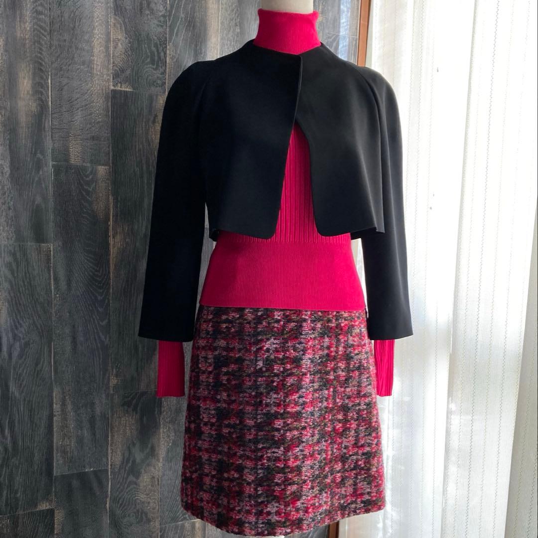 PAULE KA 美品 ジャケット ボレロ ショート丈 ブラックフォーマル 黒
