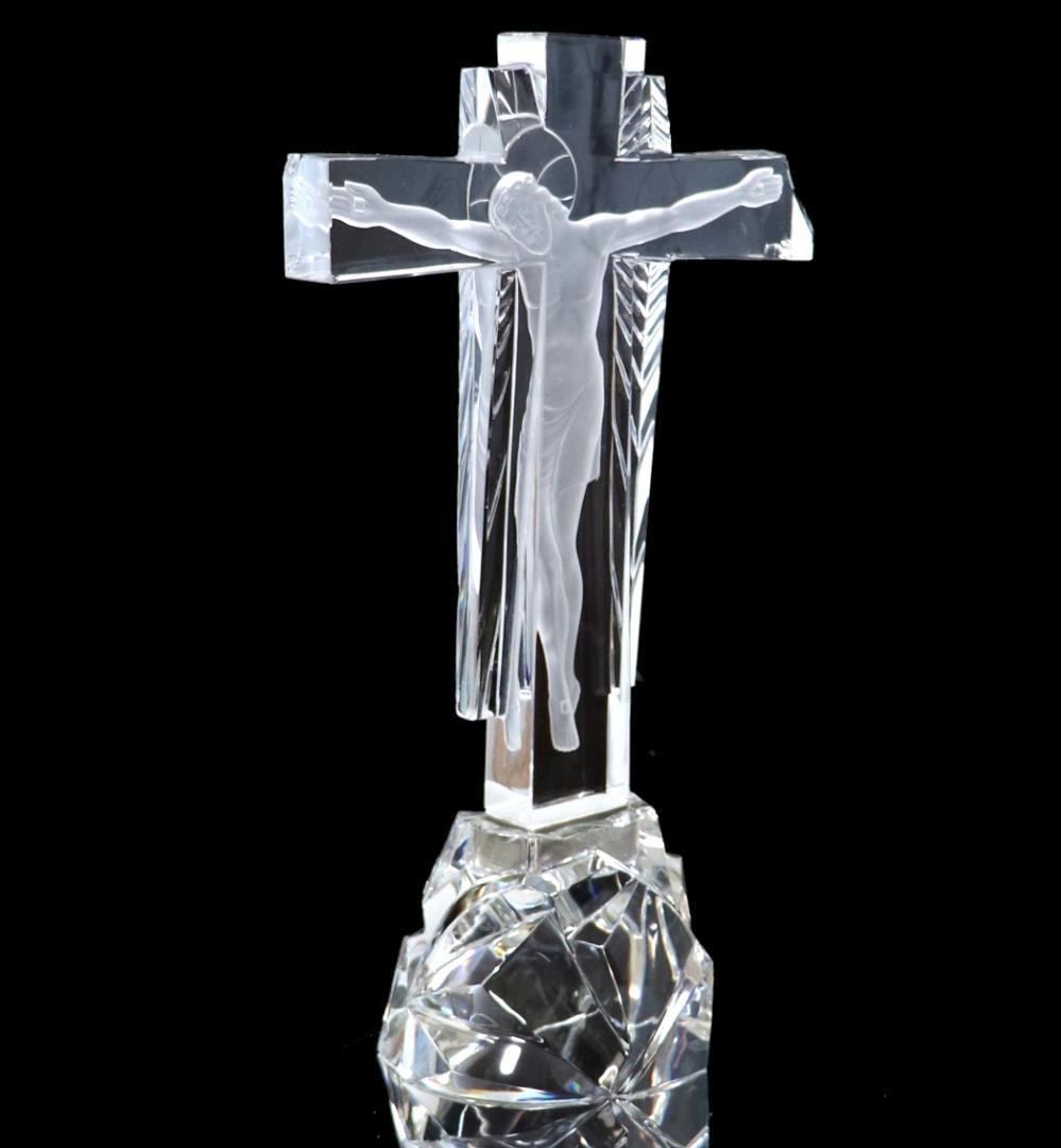 バカラ 激レア イエス・キリスト像 オブジェ 十字架 フィギュア 限定 廃盤