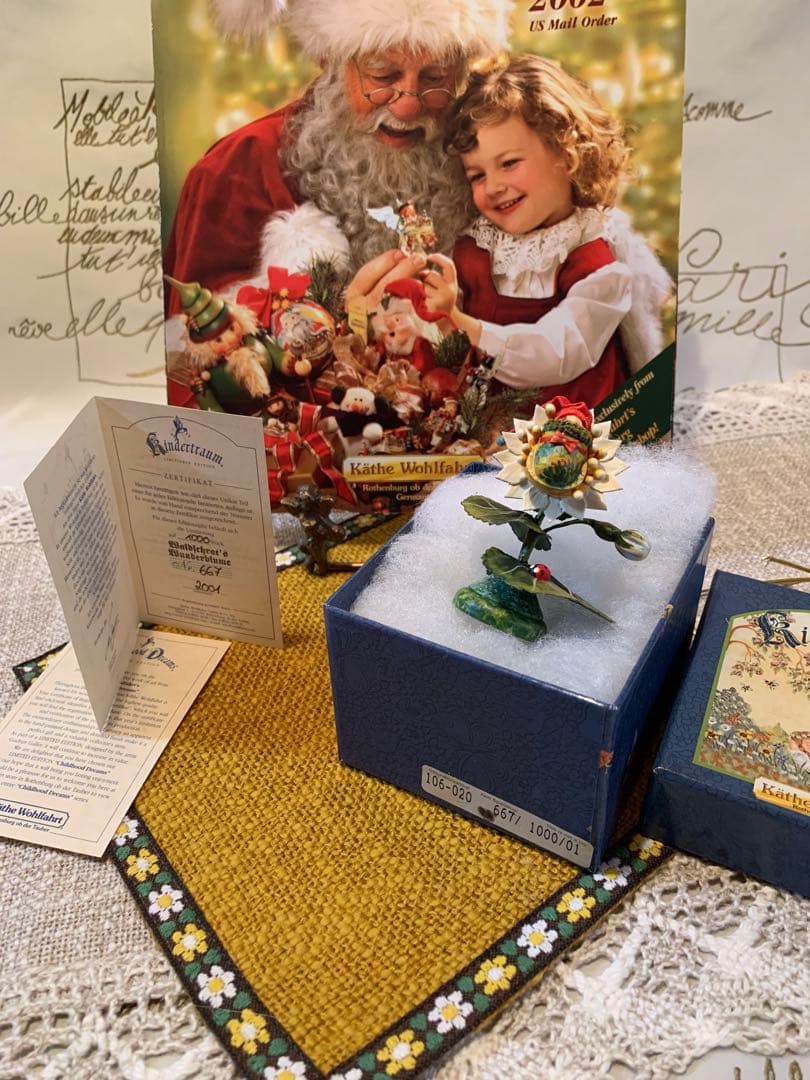 ドイツ製　木製人形　ケーテウォルファルト社の2001年度限定の妖精の赤ちゃん！