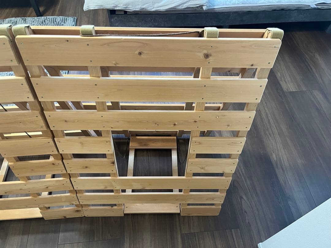 すのこ　ダブル　木製すのこベッド