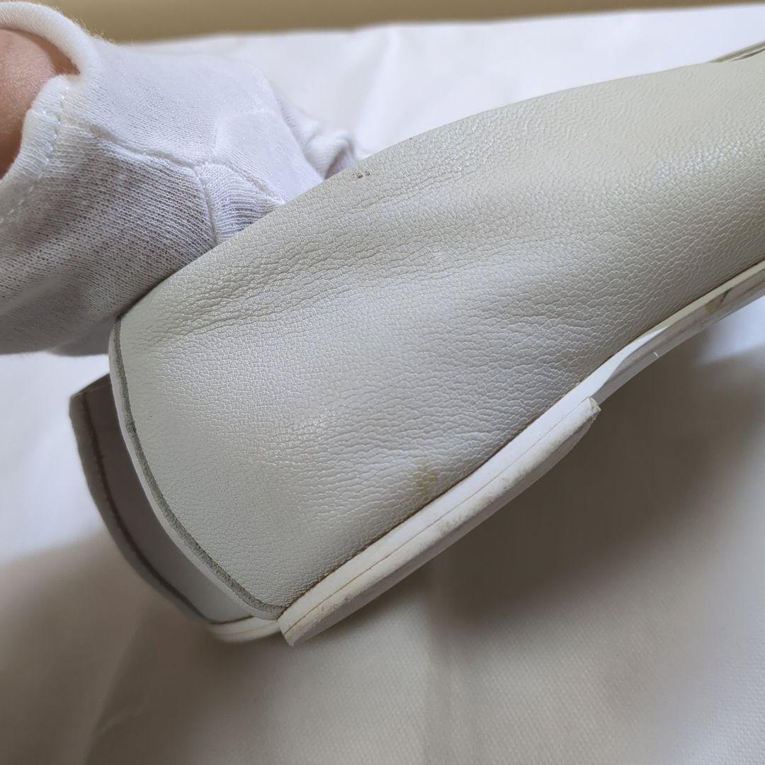 専用 ヴィエイユ VIEILLE ゴートレザーパンプス サンクCinq 38 白