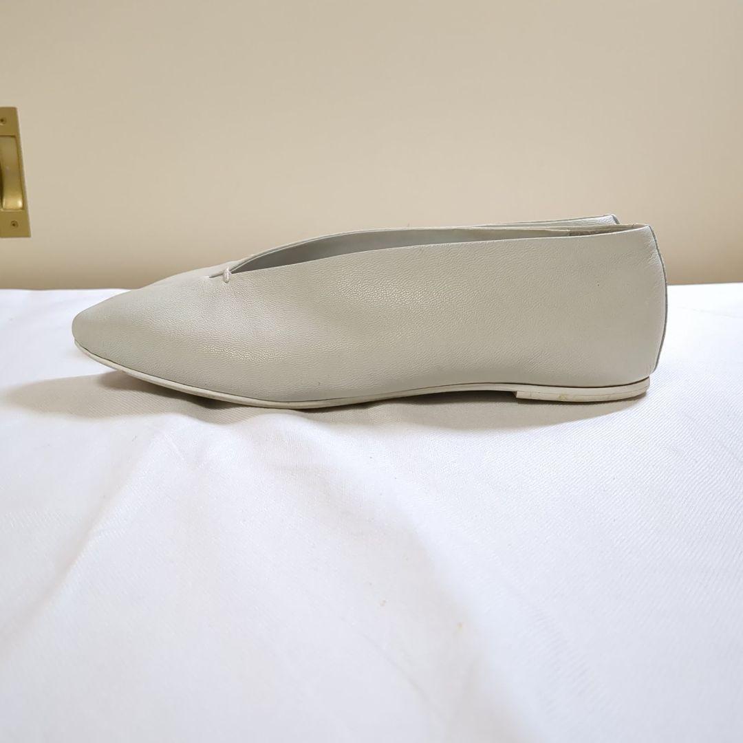 専用 ヴィエイユ VIEILLE ゴートレザーパンプス サンクCinq 38 白