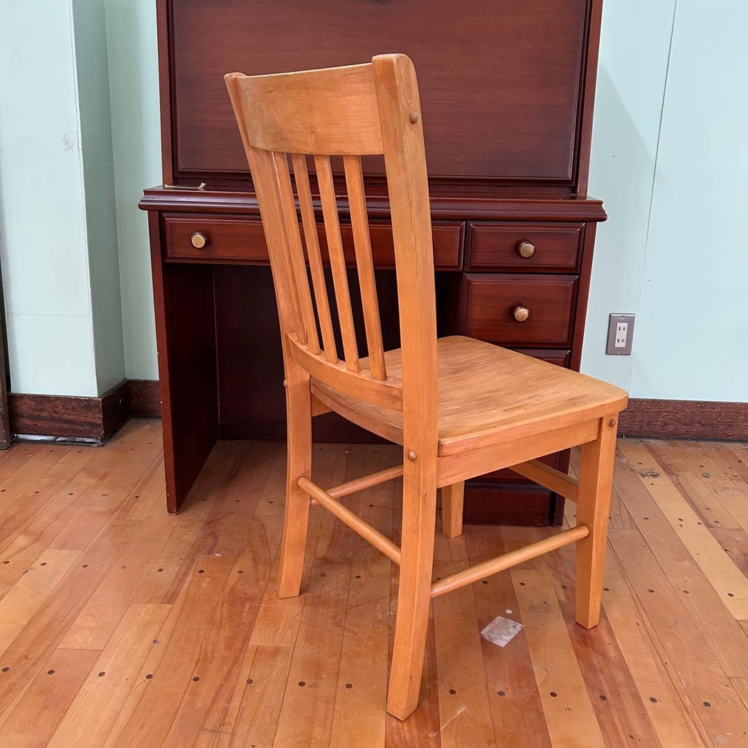 【 アメリカ 製】 パイン 材 椅子 (4脚あり)b