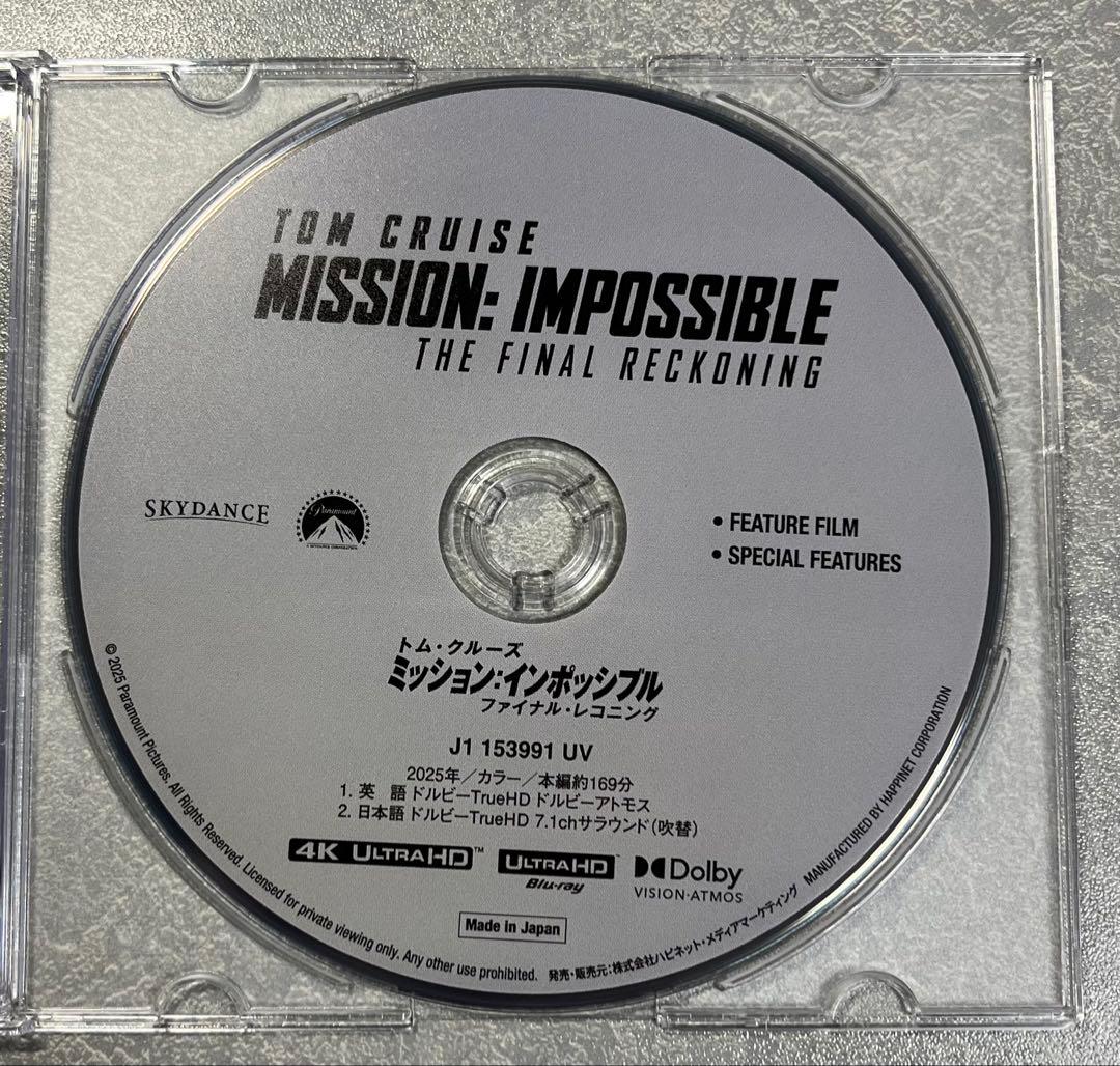 ミッション:インポッシブル 全8作品　4K ULTRA HD セット