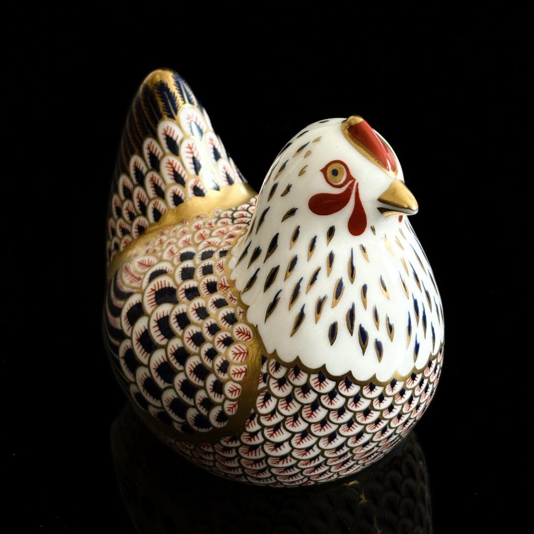 ロイヤルクラウンダービー Crown Derby 鶏（ニワトリ）人形