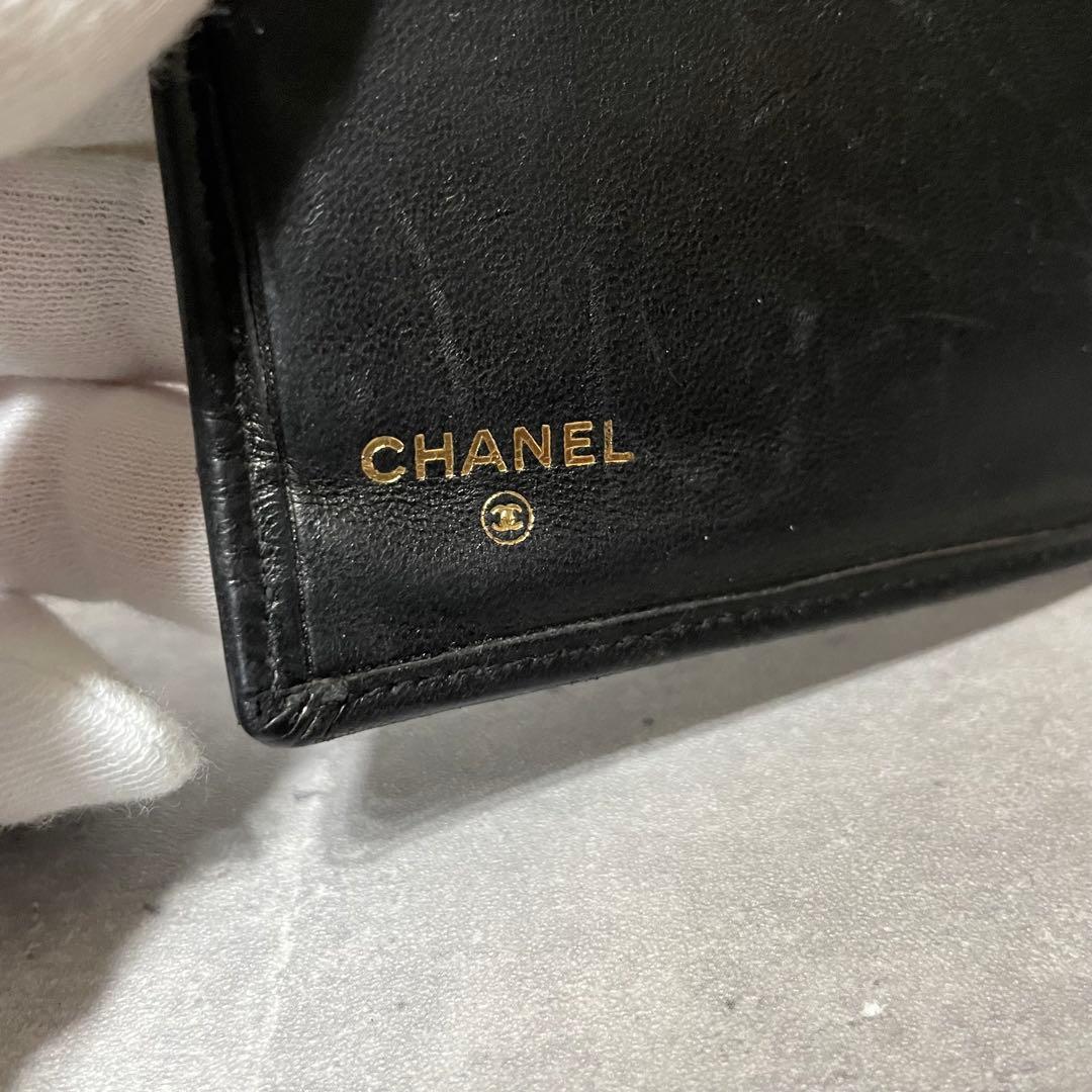 CHANEL ピコローレ ワイルドステッチ 長財布 がま口 レザー ウォレット