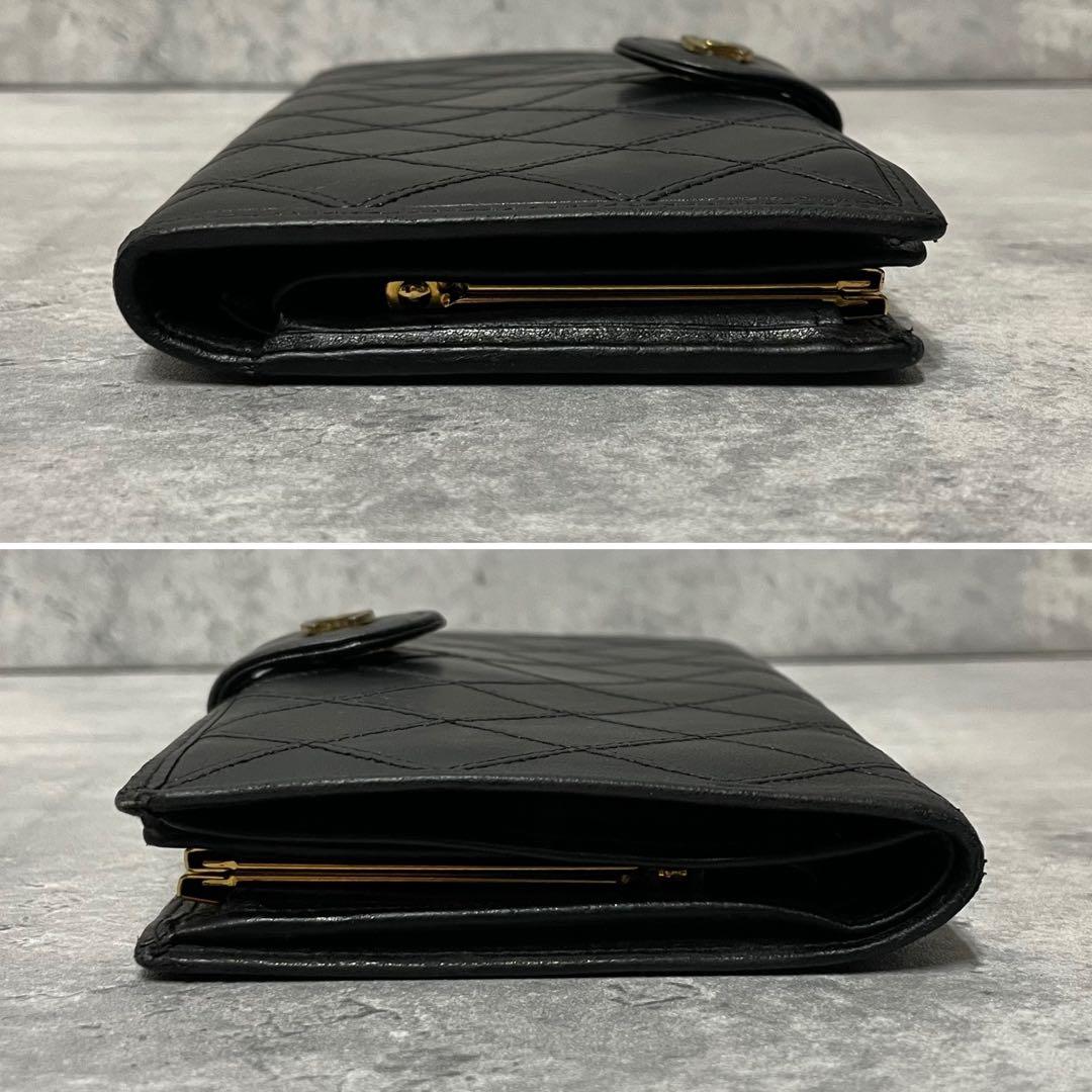 CHANEL ピコローレ ワイルドステッチ 長財布 がま口 レザー ウォレット
