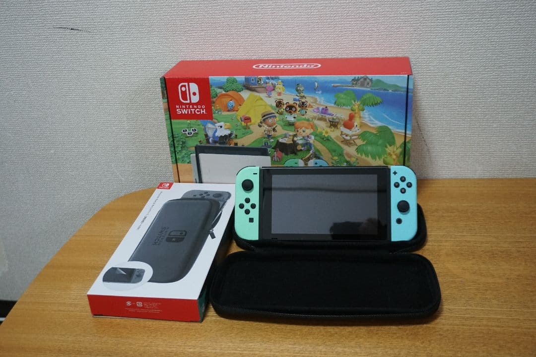 Nintendo Switch 本体 あつまれ どうぶつの森セット 純正ケース付