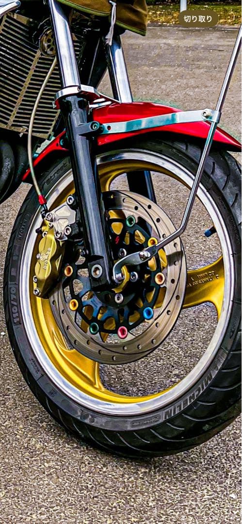 カワサキ バリオス250 前後ホイール ブレンボディスク