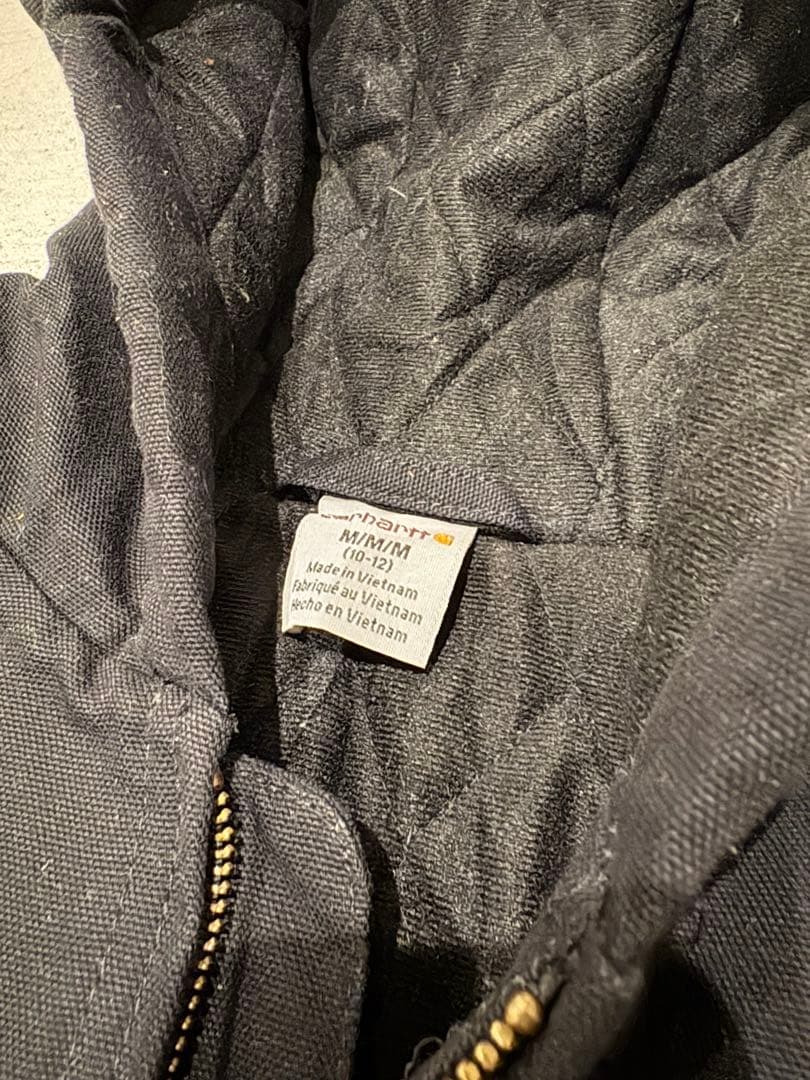 Carhartt カーハート　ブラック　アクティブジャケット　キッズ　古着