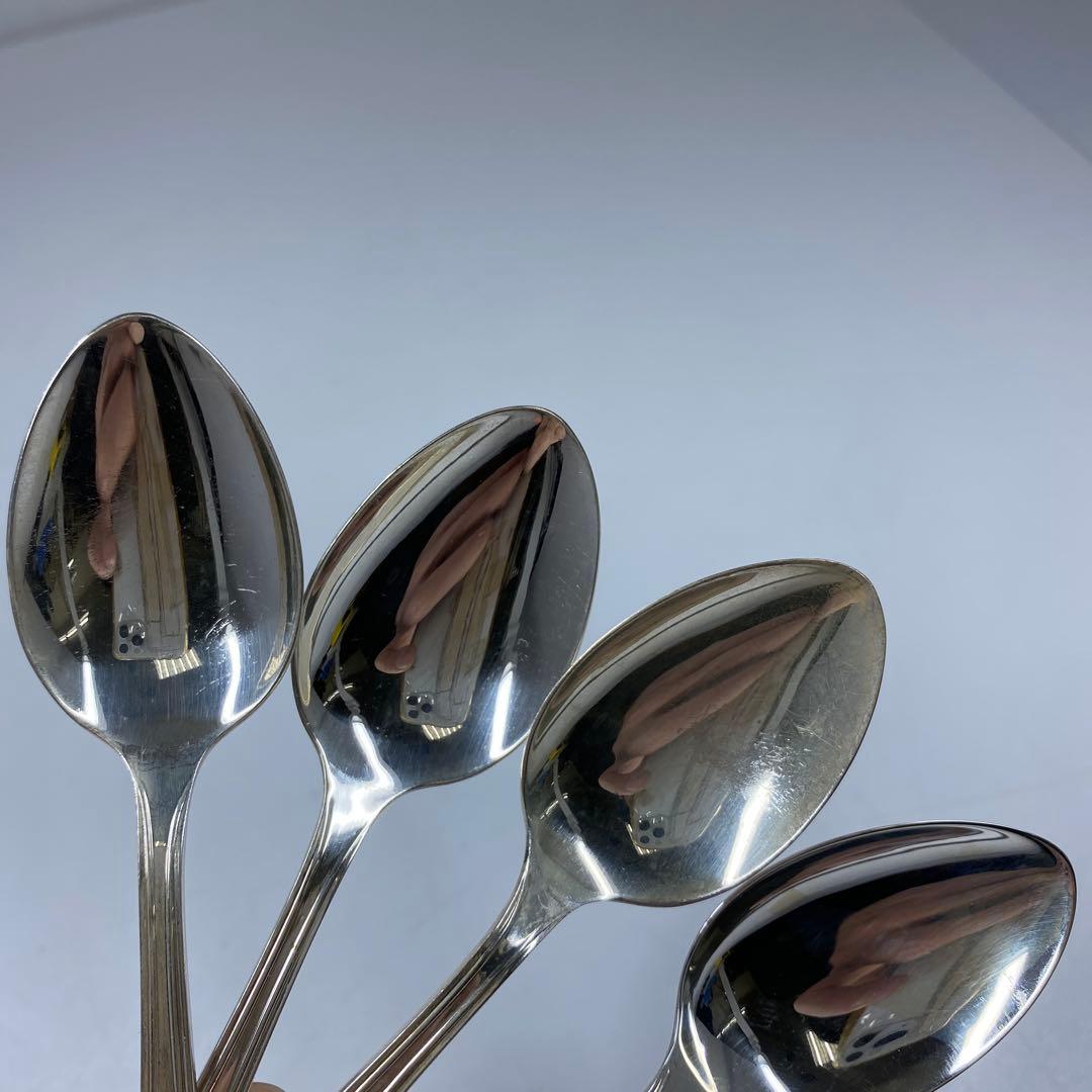 silver950刻印　銀製スプーン　10本　135g 東な7-0207☆2F