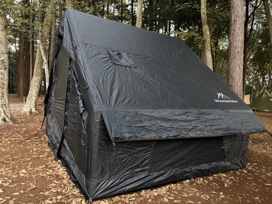 希少なブラックmountainhikerインフレータブルテントエアーテント