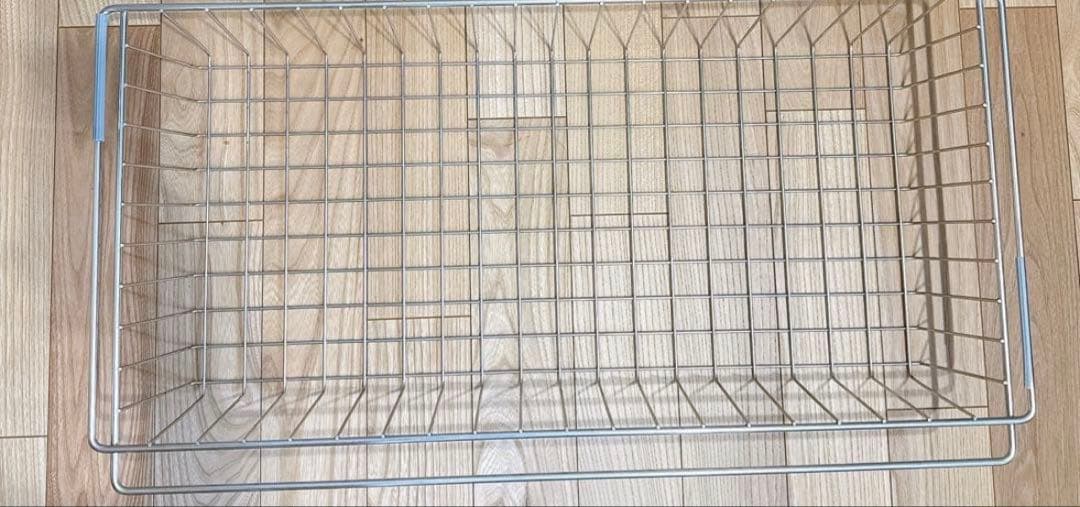 無印良品 ステンレスユニットシェルフ ワイヤーバスケット 4段