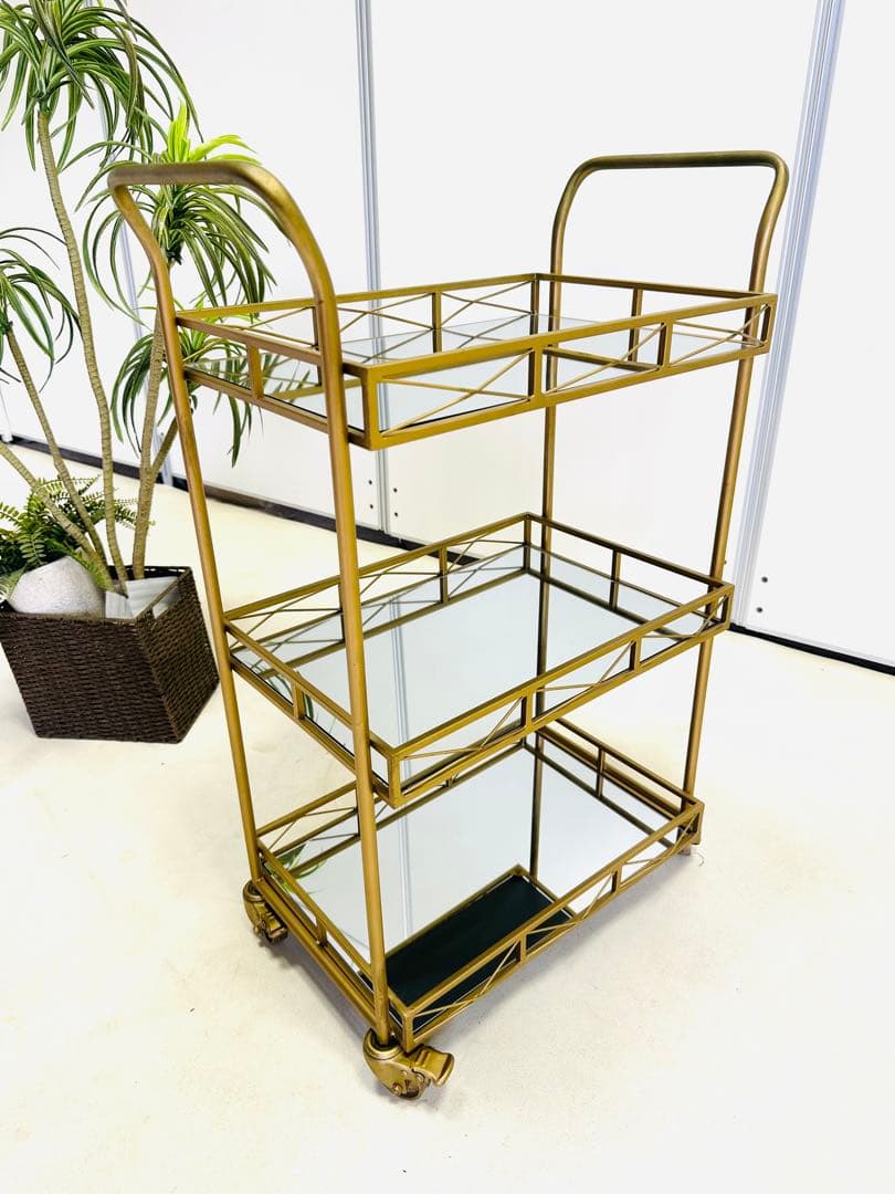 バーカート、ゴールド、サービングカートキッチン、ダイニングルーム