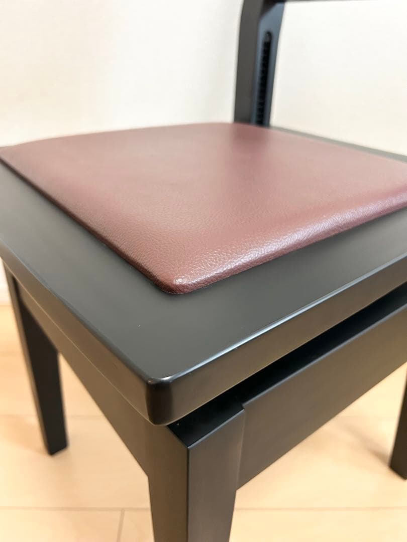 【YAMAHA】No5A トムソン椅子　半艶塗装　ピアノ椅子　美品　黒