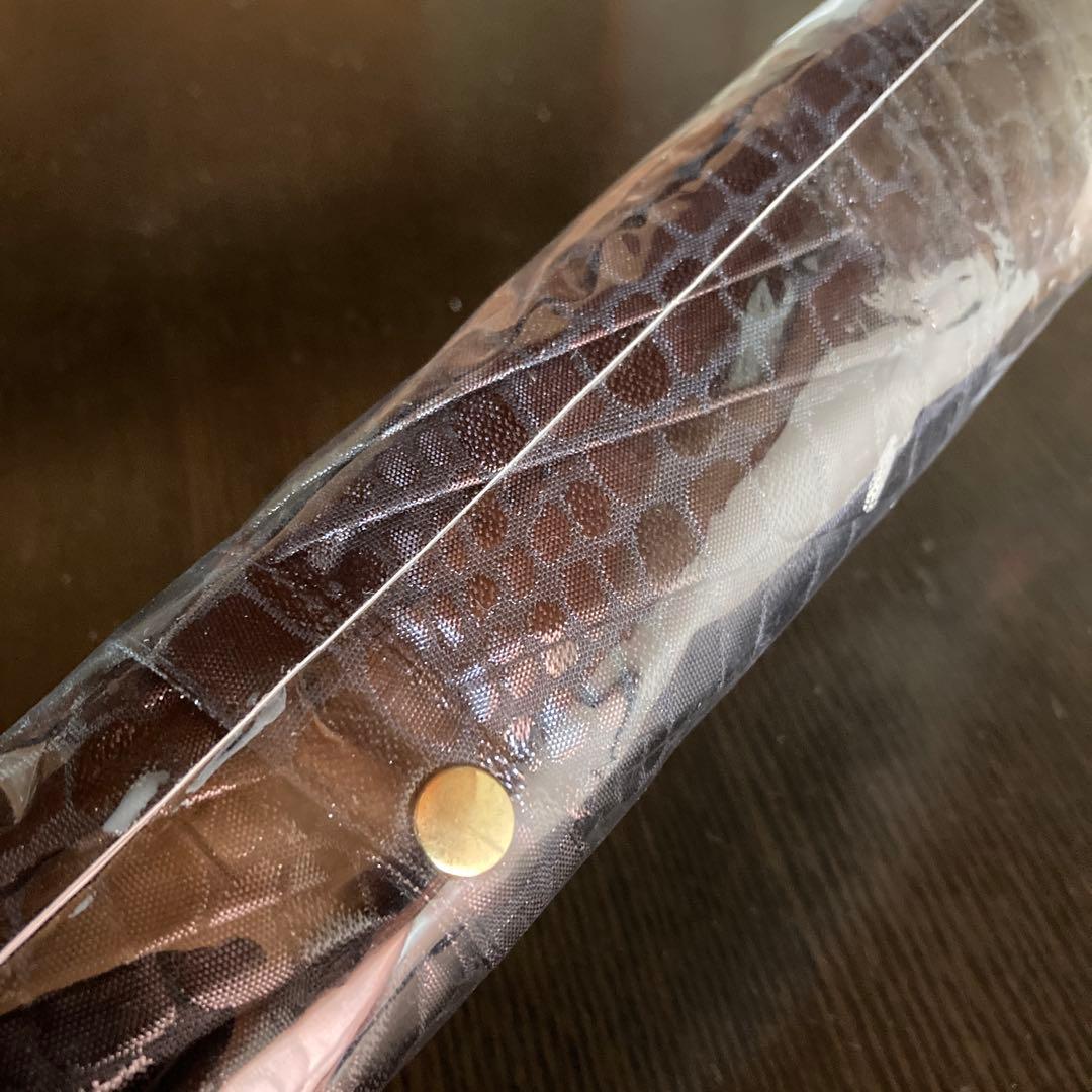 【新品未使用】GIVENCHY クロコダイル柄　アンブレラ 傘 ジバンシー　黒