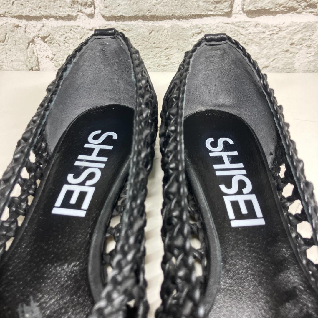 【極美品】シーセイ SHISEI メッシュ ポインテッドトゥ 23.0