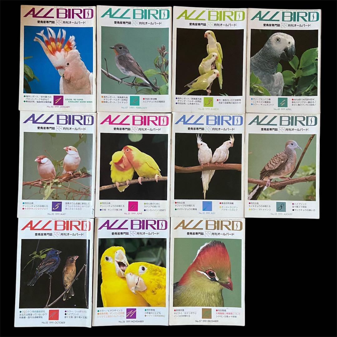 希少 愛鳥家専門誌 ALL BARD オールバード 1987年 創刊号〜 88冊