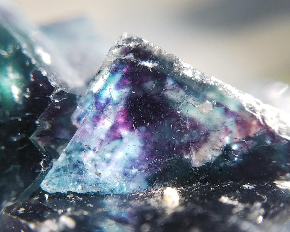 513 オコルス鉱山 フローライト ブルー パープル 蛍石