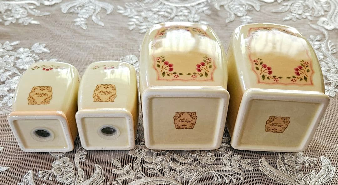 廃盤品 レア マニー アンティークチェリー キャニスター ソルト&ペーパー 新品