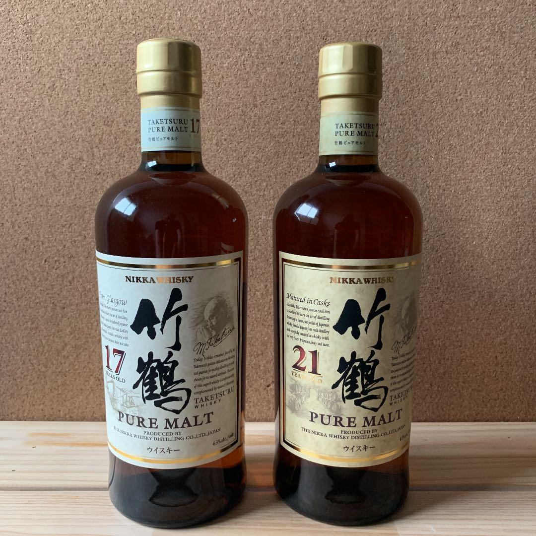 化粧箱付き　竹鶴17年21年 セット