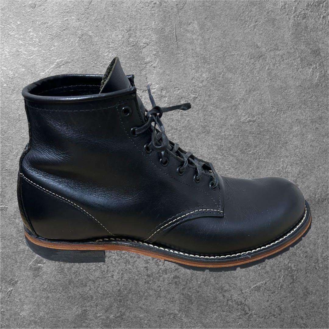 27.5cm RED WING 9014 BECKMAN ワークブーツ 本革 黒