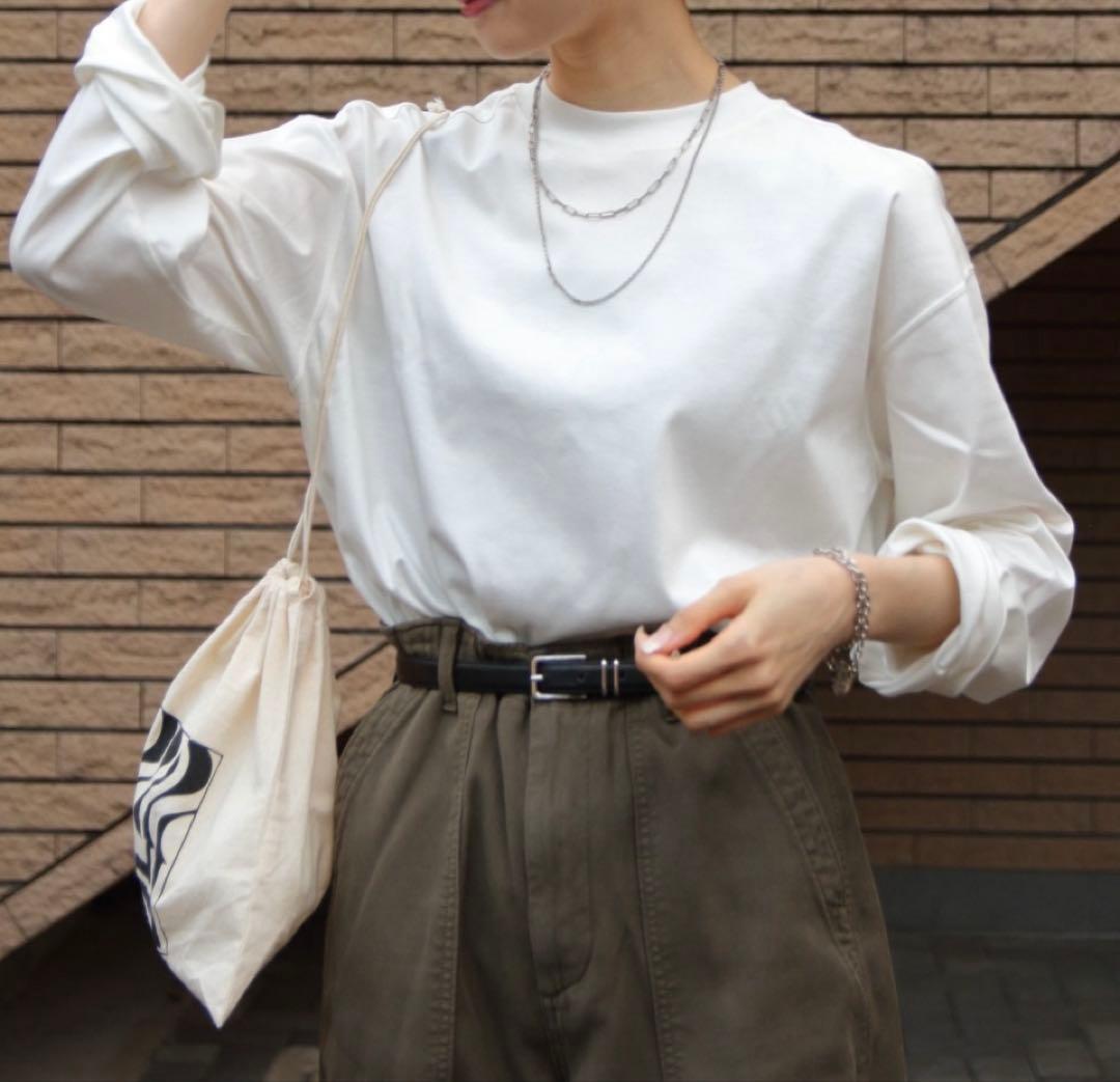 シンゾーンロングスリーブスマートTEE長袖カットソーTシャツ新品未使用ネイビー白