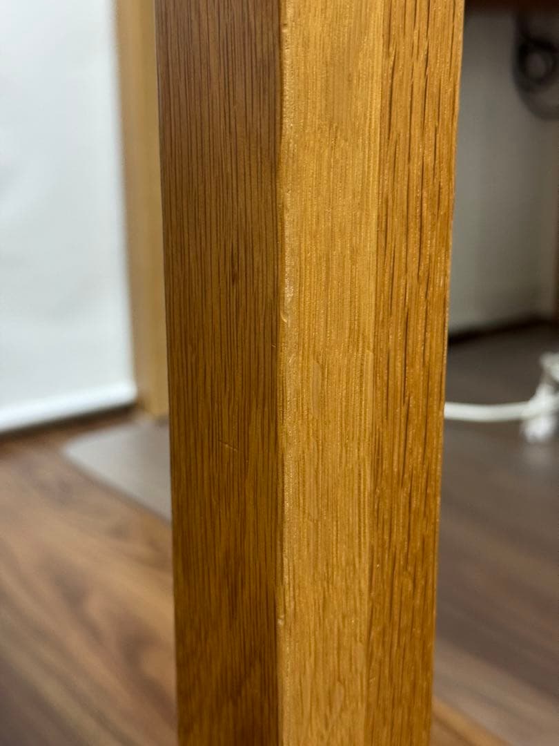 無印良品　無垢材テーブル・オーク材800x800mm