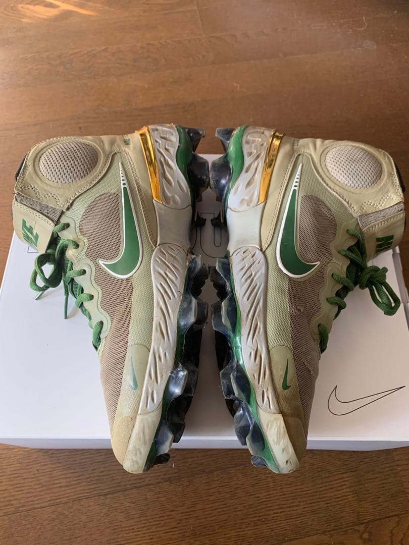 【最終値下】ナイキ NIKE オーダースパイク グリーン系 27cm