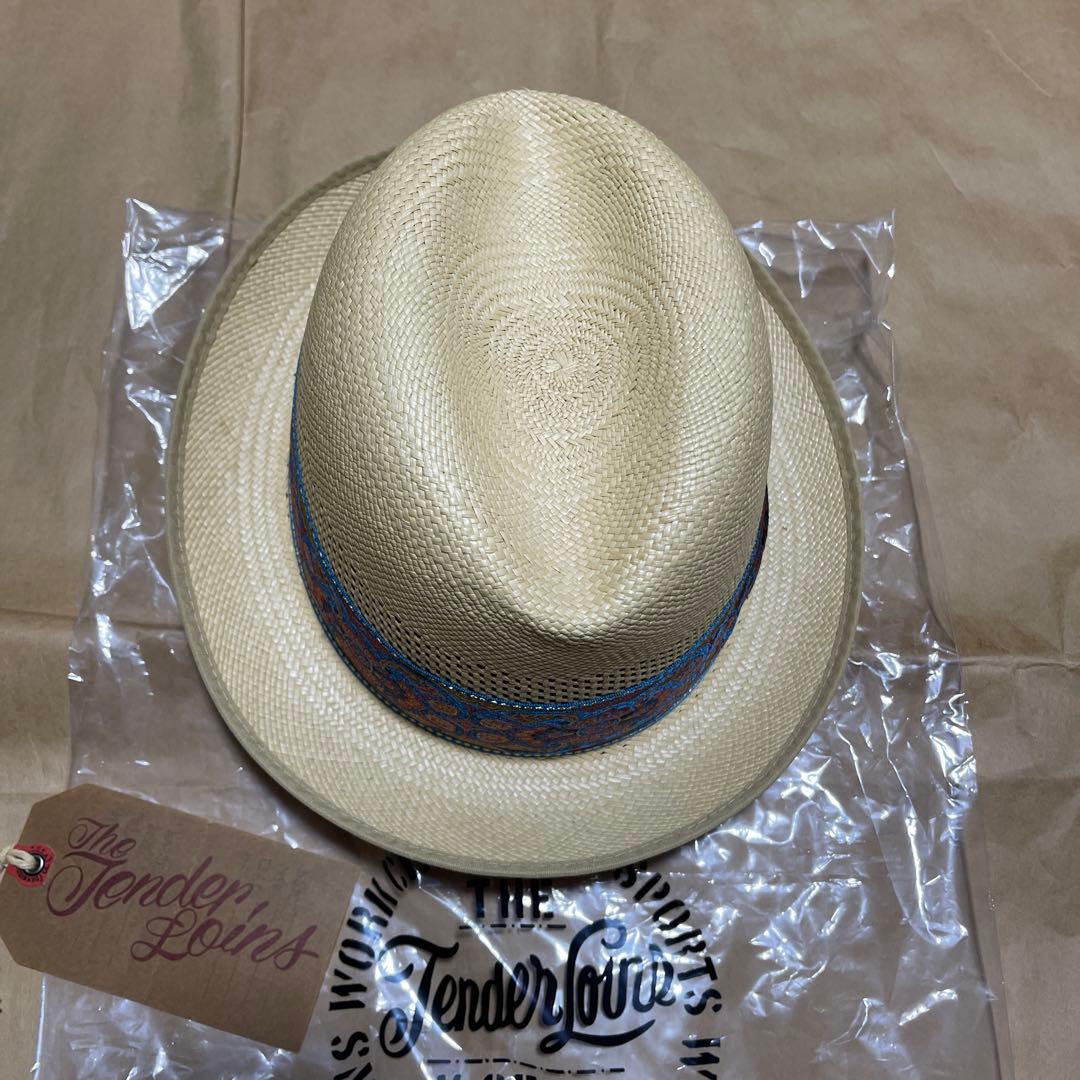 未使用品　テンダーロイン　ペイズリー柄 パナマ　ハット