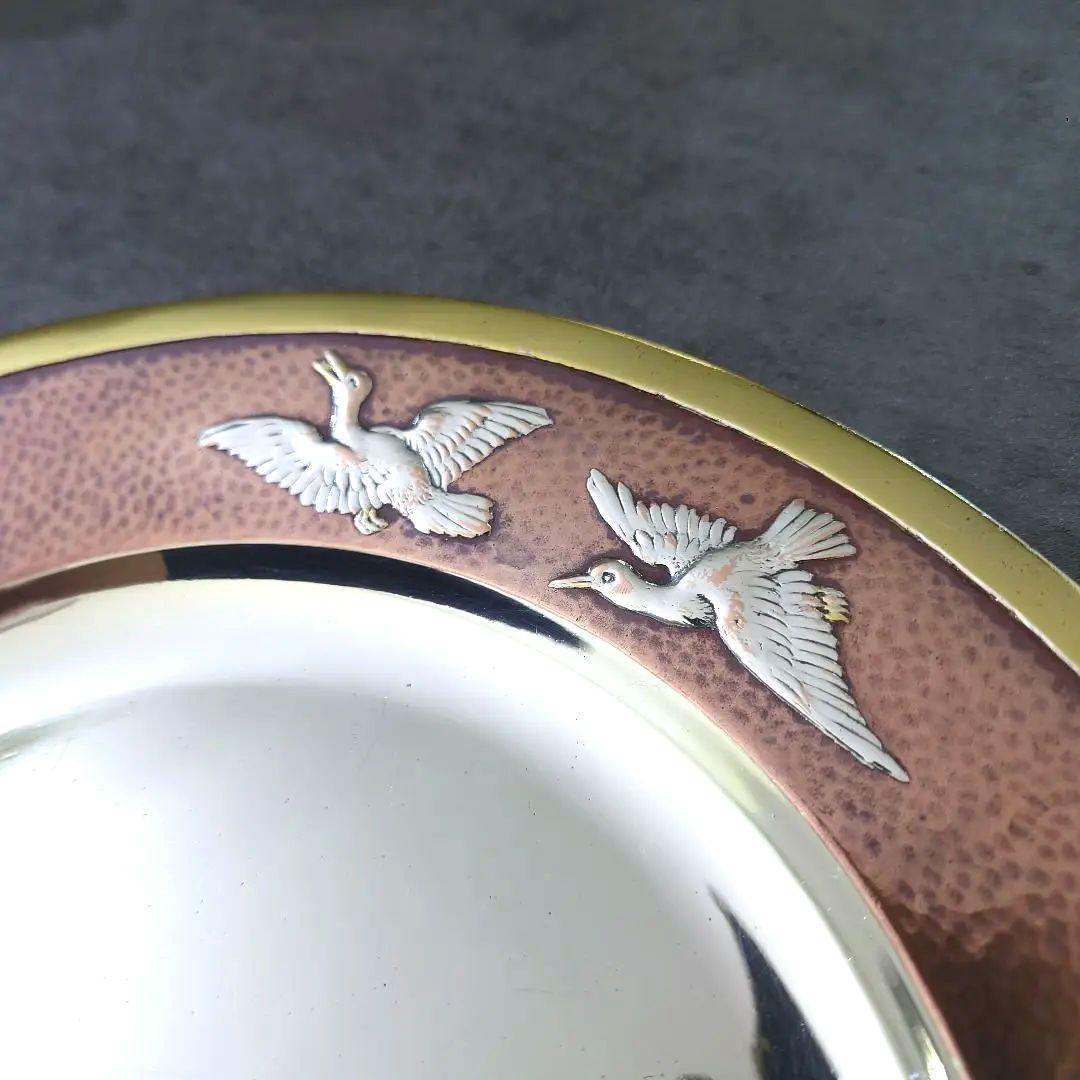 極希少 クリストフル 水鳥と杜若 Samuel Waret アンティーク