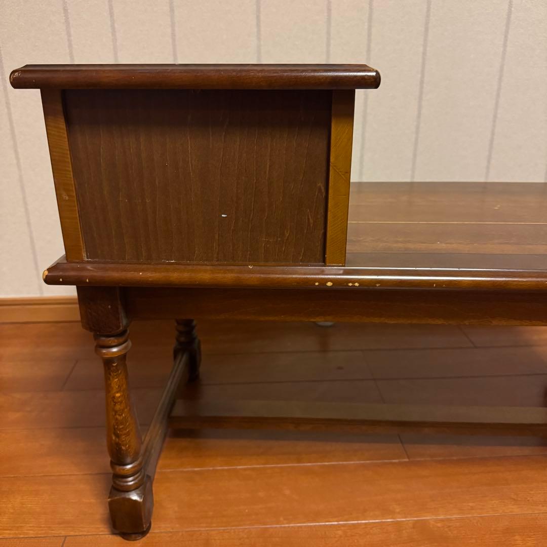 カリモク　テレフォンベンチ　グランドコロニアル　ヨークタウン　レトロ　家具