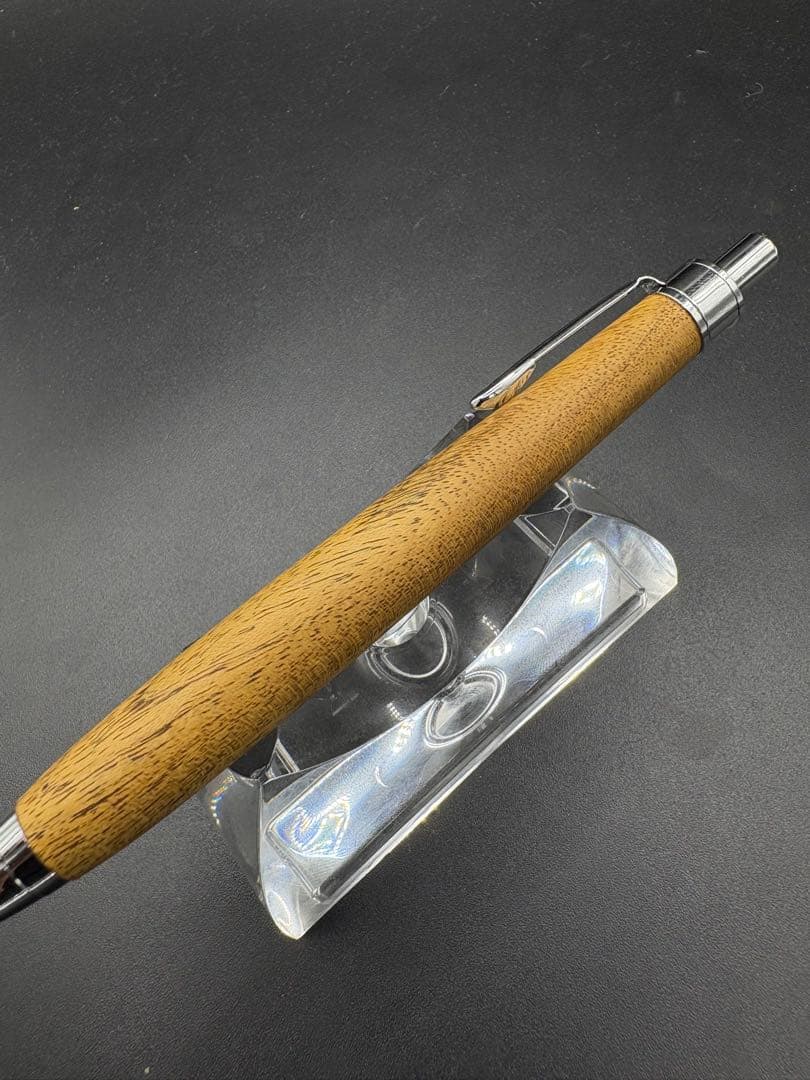 492御蔵島金桑　木軸シャーペン　ボールペン