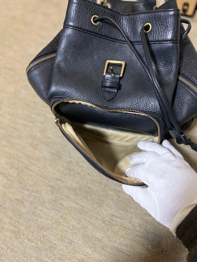 お値段交渉歓迎です♪GANZO 7QS-H ブラック 牛革リュック