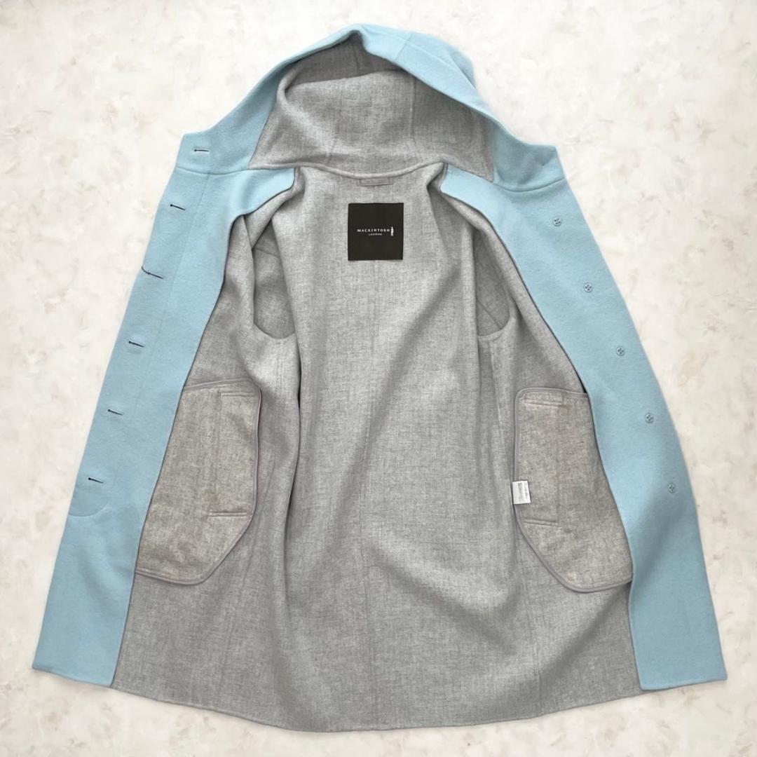 【新品】MACKINTOSH LONDON　ウールリバーフーデッドコート　L