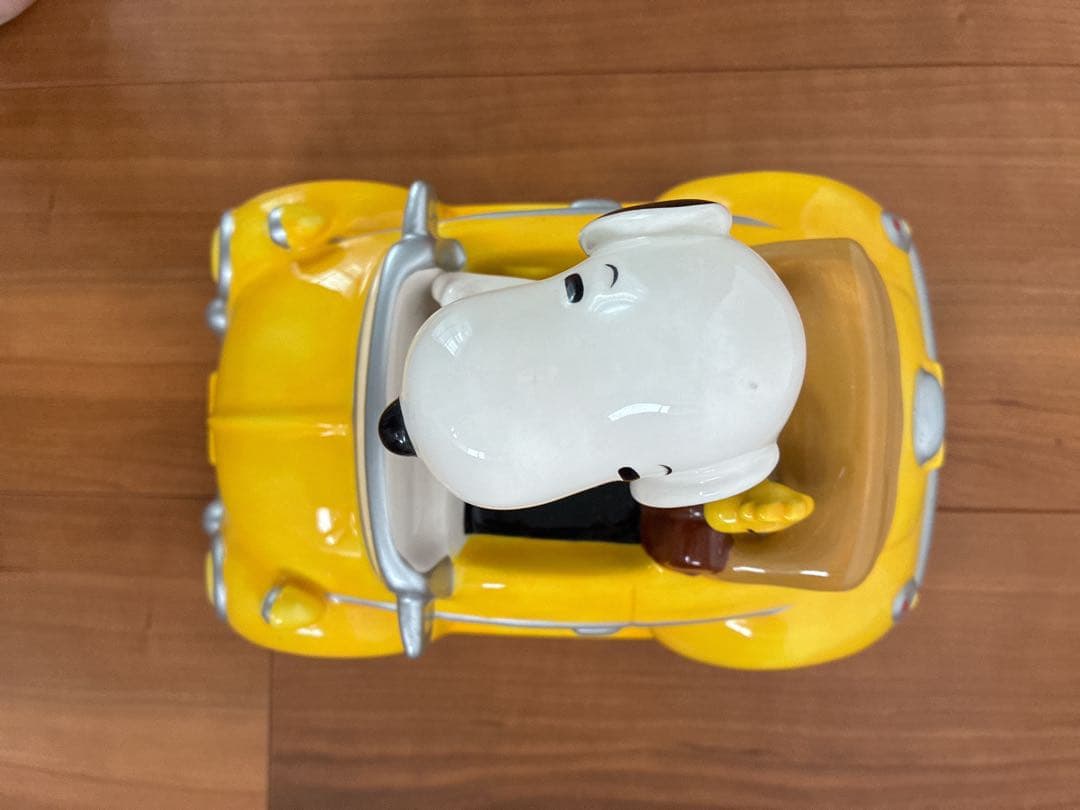 スヌーピーカーバンク KS1183 Bイエロー　陶器製