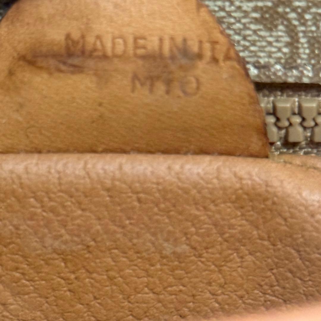 セリーヌ マカダム ショルダーバッグ PVC レザー ポシェット ベージュ