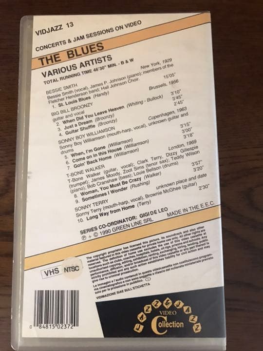 VHSビデオ　ブルース・ジャム・セッション