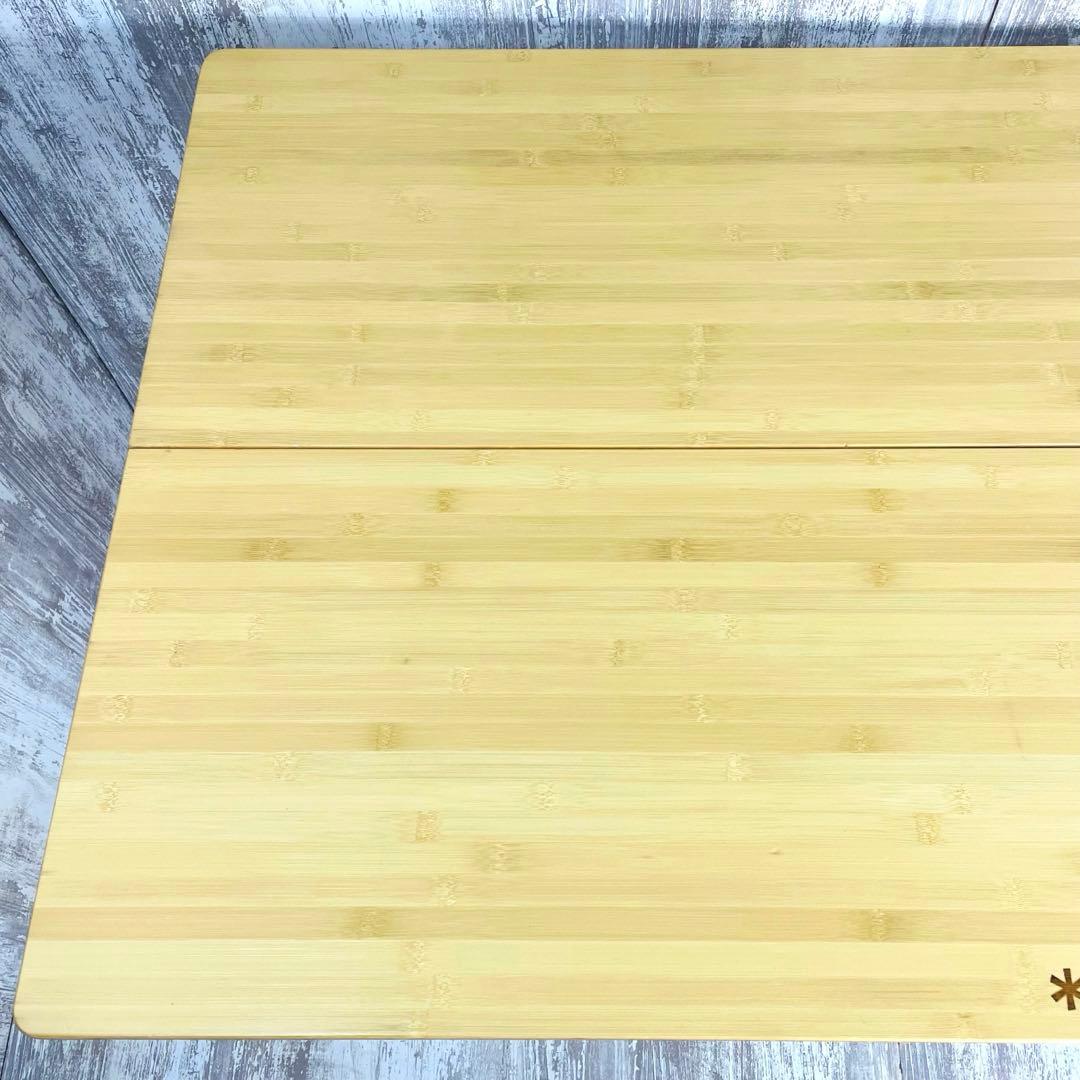 【美品】 peakワンアクションテーブル　竹 【ハイ&ロングタイプ】